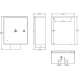 ĮAS-3-1 introductory electrical metering panel IP44 up to 100A for three-phase metering