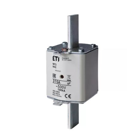 ETI NH Peilinis saugiklis su gF charakteristika