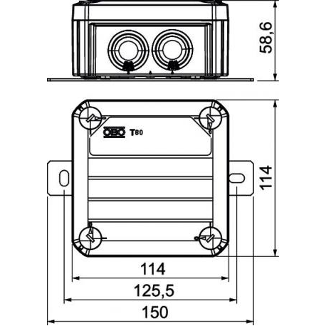 OBO BETTERMANN priešgaisrinė paskirstymo dežutė