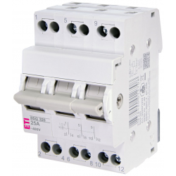 ETI SSQ trijų padėčių perjungiklis (I-0-II)