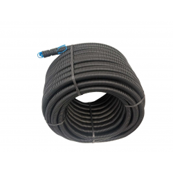 Vamzdis gofruotas EVOCAB FLEX juodas UV