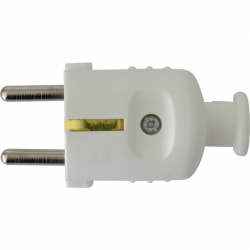 N&L 18686 White Electrical Plug