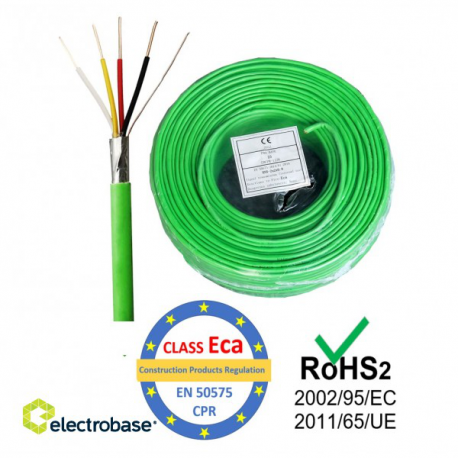 KNX cable 2x2x0.8 green KNX cable 2x2x0.8 green