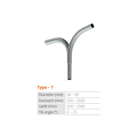 TECNOPALI Plieninės karštai cinkuotos gembės (dvišakės)