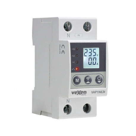VEXEN VAP1N63t overvoltage and overcurrent protection relay