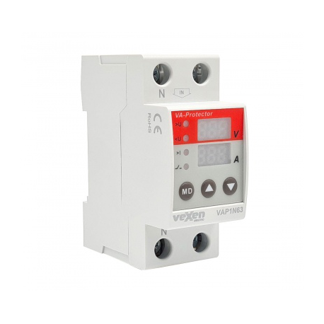 VEXEN VAP1N63 overvoltage and overcurrent protection relay