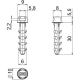 OBO BETTERMANN DP KB 30 Push-fit plug for cable ties
