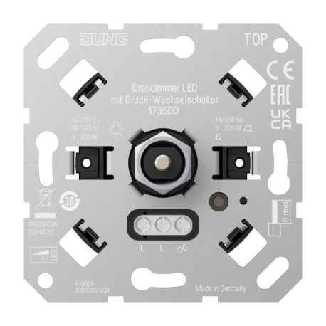 JUNG 1735DD Rotary dimmer universal LED