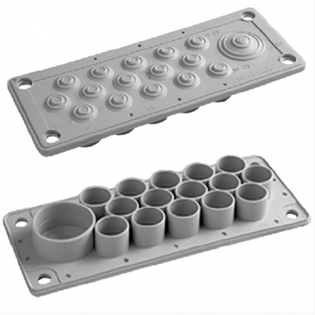 ELEKTRO-PLAST P-MB16 IP54 rectangular multi-entry seal